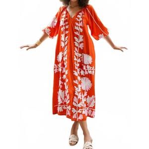 NEW DEBBIE KATZ joelle tunic dress in red